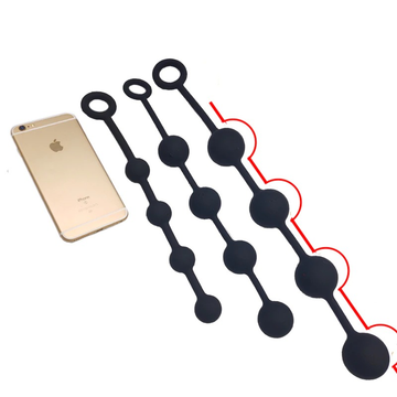 Super Huge Anal Beads in Black Color / Anal Dilators in Three Sizes - EVE's SECRETS